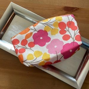 Clinique retro cherry blossom travel zipper makeup bag